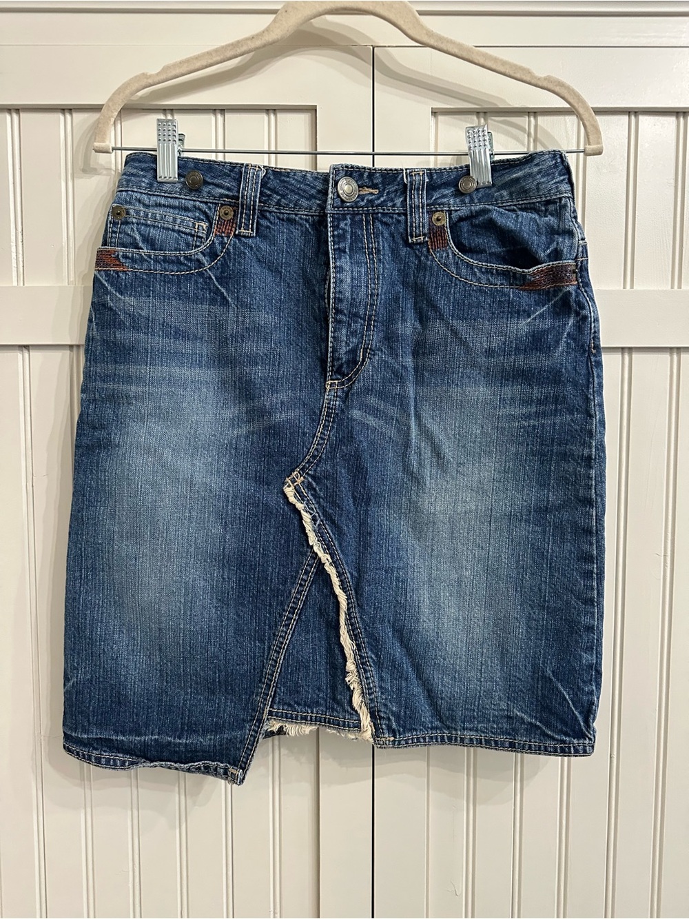 Cotton Laundry Classic Blue Denim Skirt -  100% Cotton Size XS-S